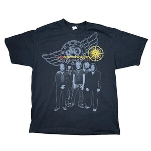 Vintage Y2K REO Speedwagon Find Your Own Way Home Album Music T Shirt Mens XL